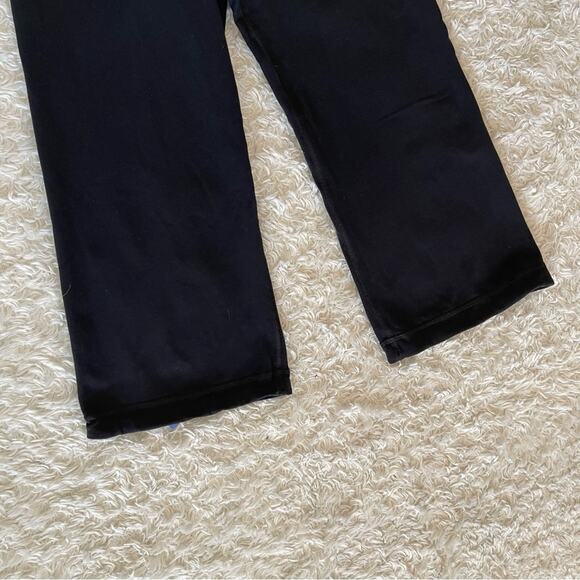 Lululemon Groove Crop Black Blue Color Block Waistband Size 4 - Picture 2 of 8